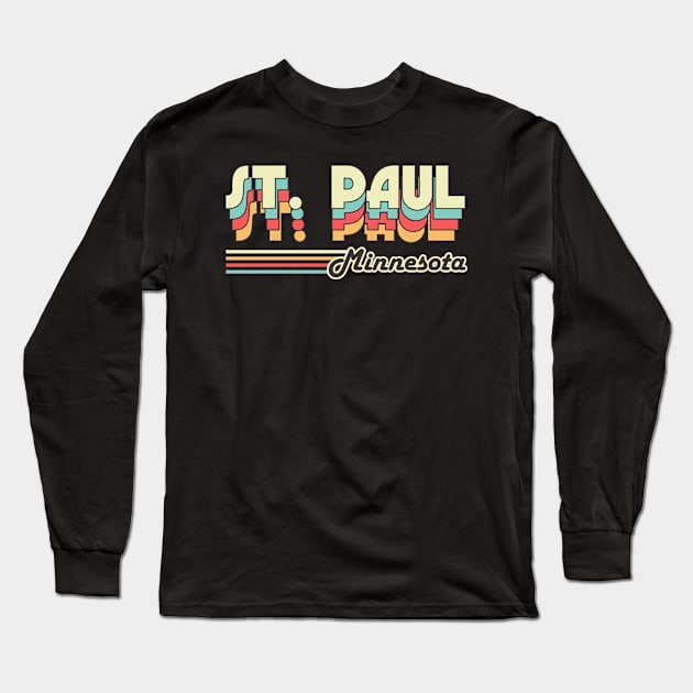 Saint Paul town retro Long Sleeve T-Shirt by SerenityByAlex